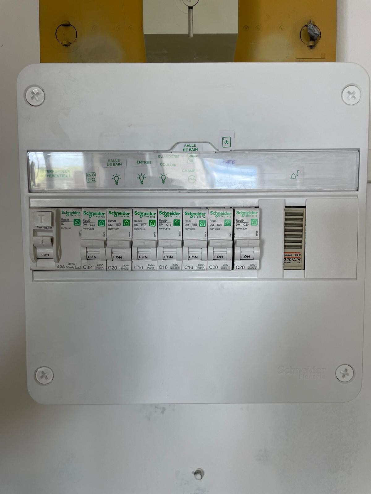 Compteur électrique au propre
